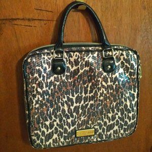 Betsey Johnson Sequin Leopard Laptop bag